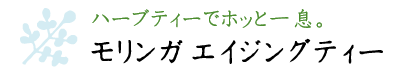 ハーブティーでホッと一息。モリンガ エイジング ティー